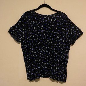 & Other Stories Black Floral Blouse